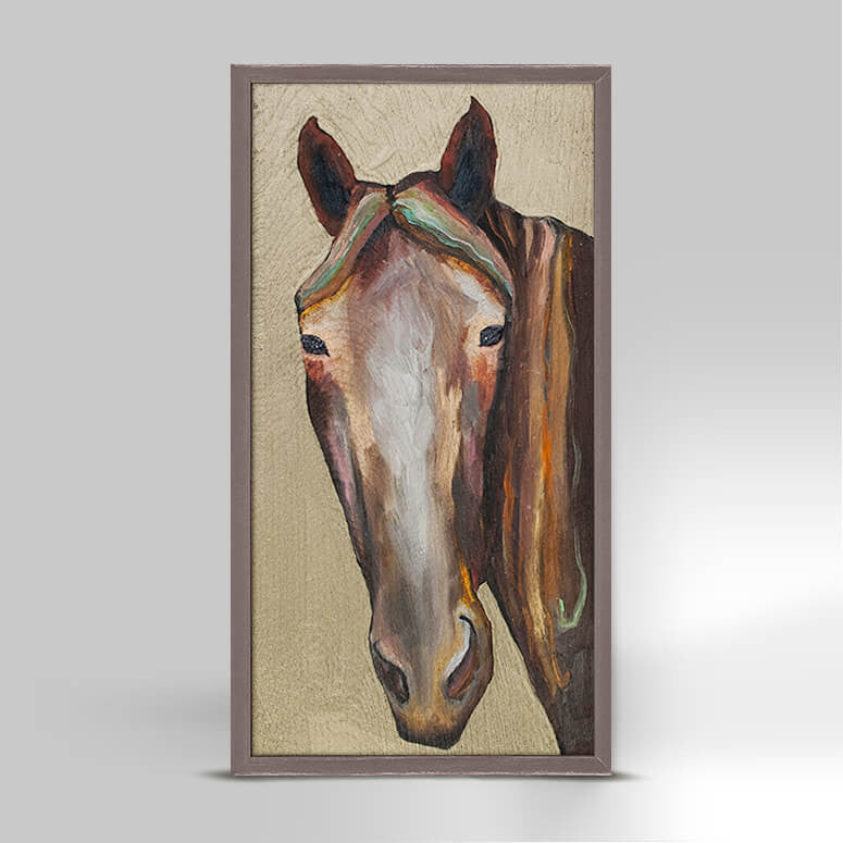 Horse on Gold Mini Print 5"x10"