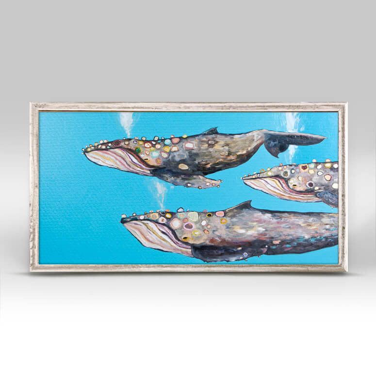 Humpback Whale Pod Mini Print 10"x5"