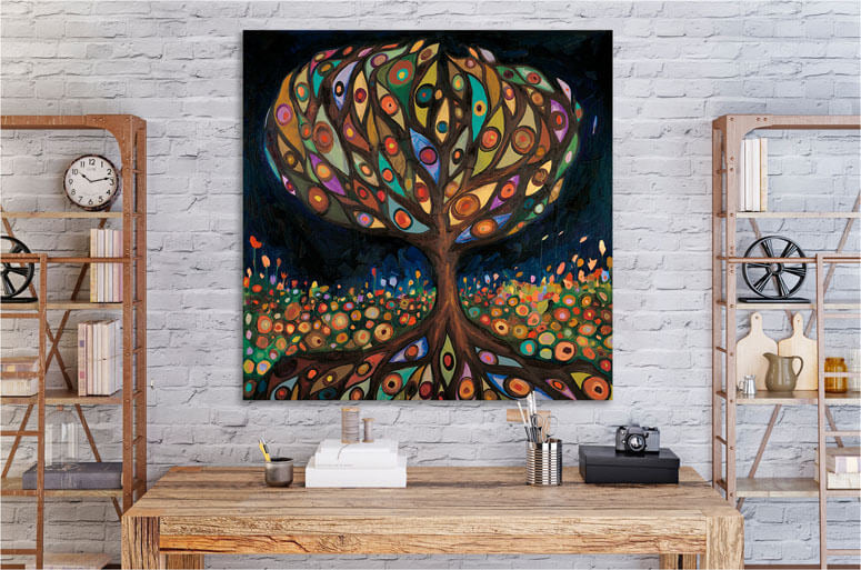 Glass Tree - Canvas Giclée Print