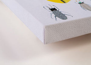 Insect Friends Detail - Canvas Giclée Print