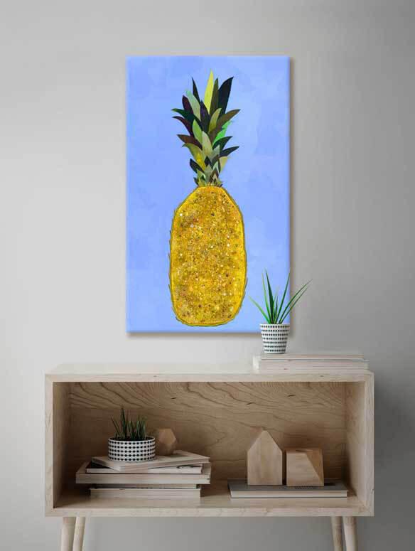 Jeweled Pineapple - Canvas Giclée Print