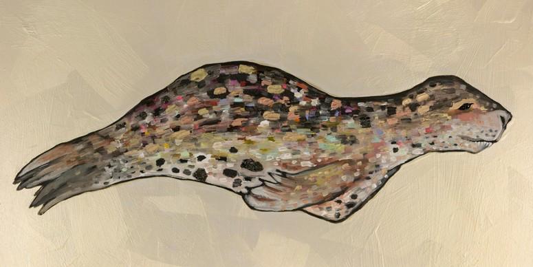 Leopard Seal - Canvas Giclée Print