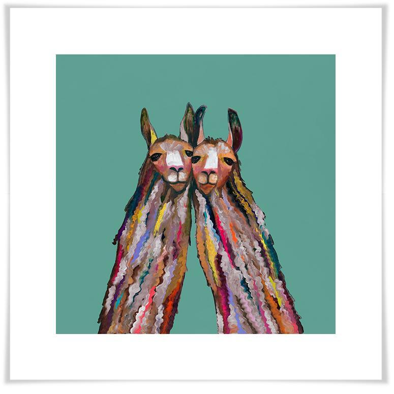 Llama Duo - Paper Giclée Print