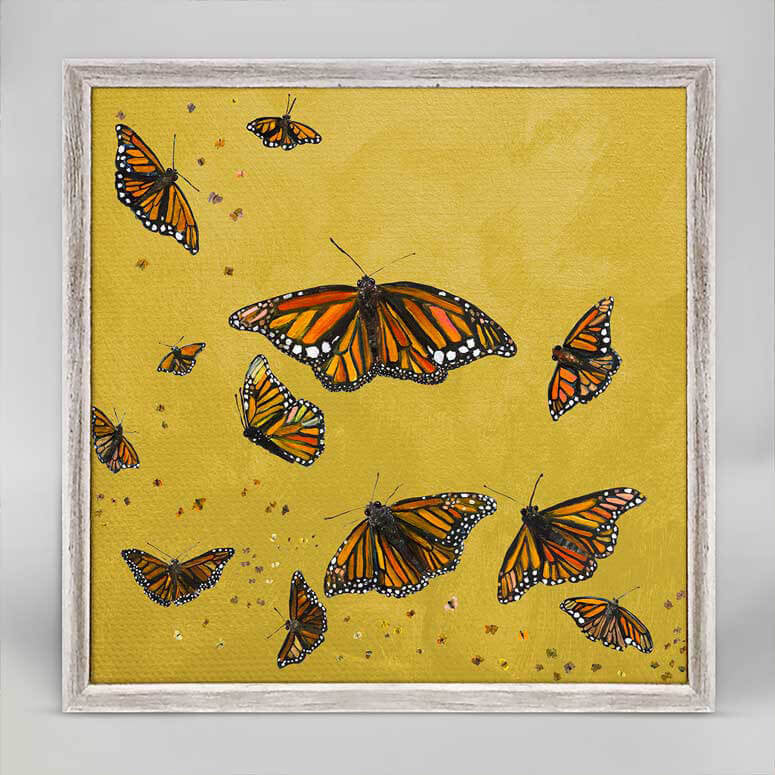 Monarchs - Gold Mini Print 6"x6"