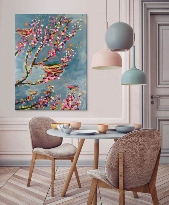 Nests & Berries - Canvas Giclée Print