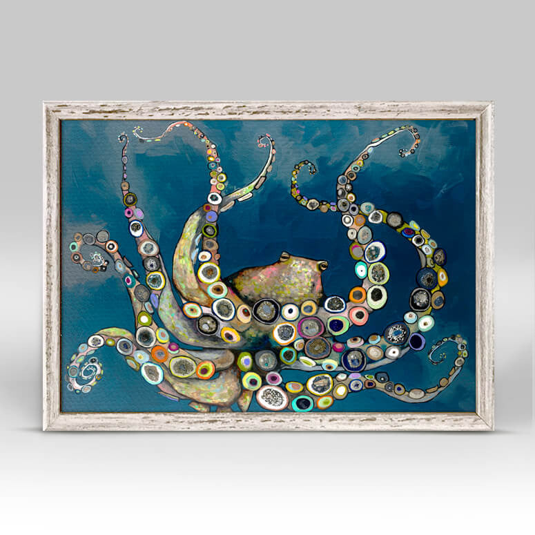 Octopus in the Deep Blue Sea Mini Print 7"x5"