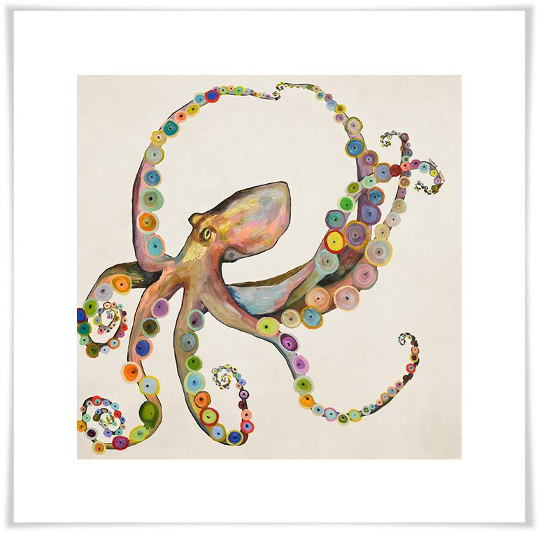 Octopus on Cream - Paper Giclée Print