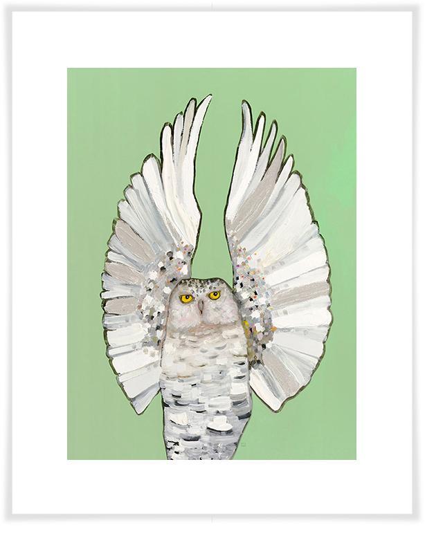 Owl Ballet Light - Paper Giclée Print
