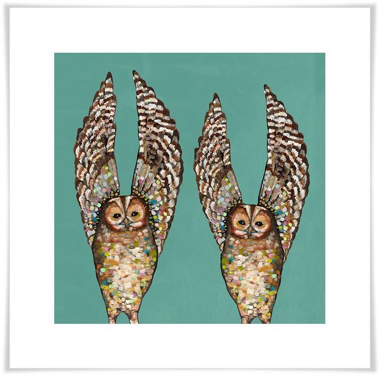 Owl Duo - Paper Giclée Print