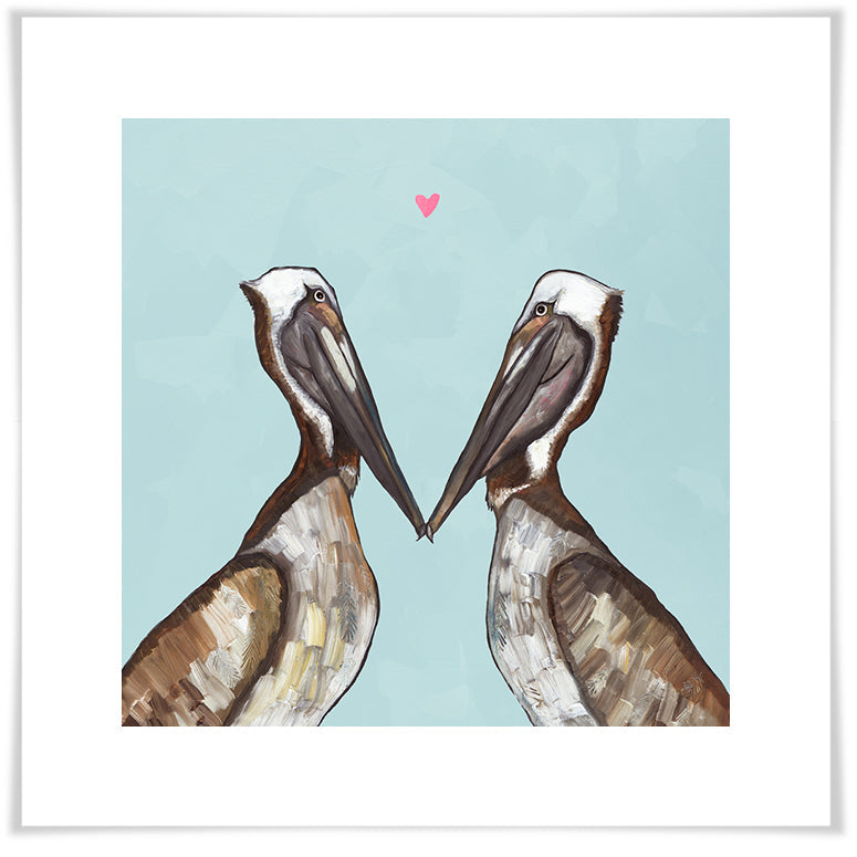 Pelican Love - Paper Giclée Print