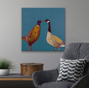 Pheasant & Goose - Canvas Giclée Print
