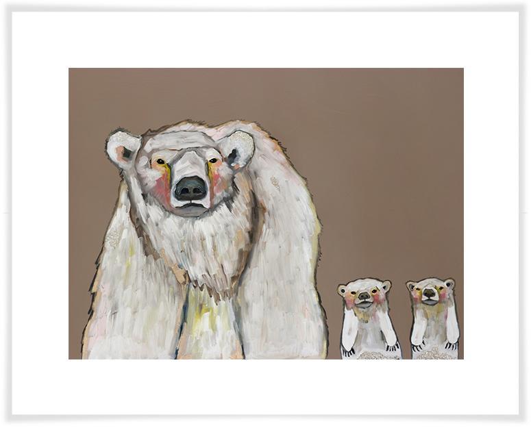 Polar Bear Cubs - Paper Giclée Print