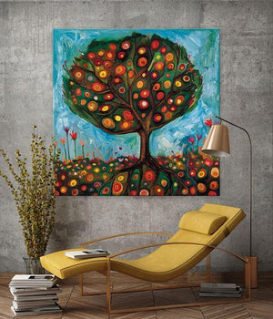 Pomegranate Tree - Canvas Giclée Print