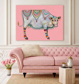 Queen of the Pasture Pink - Canvas Giclée Print