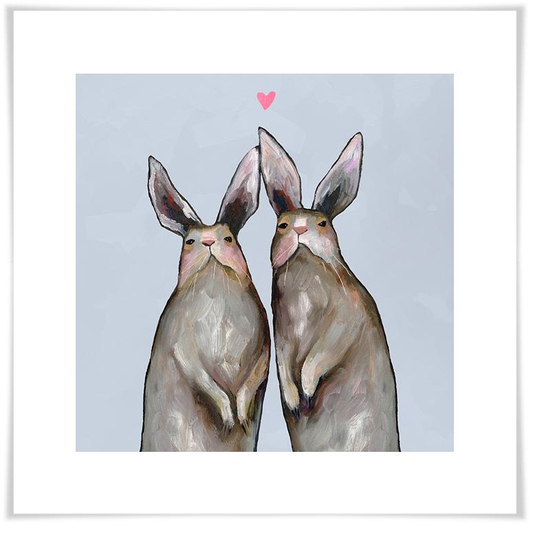 Rabbit Love - Paper Giclée Print