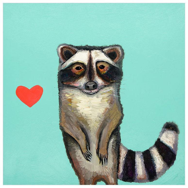 Raccoon - Canvas Giclée Print
