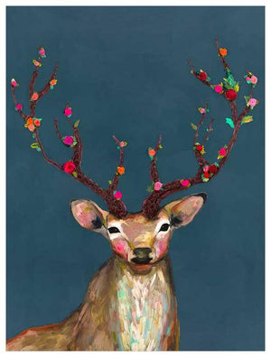 Rosy Buck Jewel Tone - Canvas Giclée Print