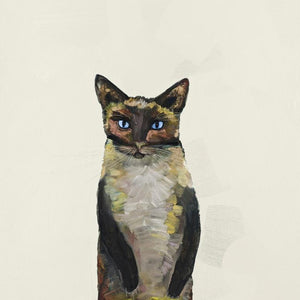 Siamese Cat on Cream - Canvas Giclée Print