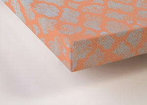Trendy Trunk on Patterned Coral - Canvas Giclée Print AS SEEN ON SUPERGIRL