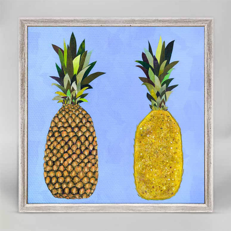 Tropical Pineapple Pair Mini Print 6"x6"