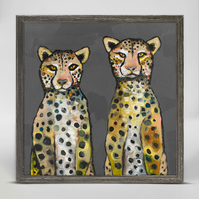 Two Wild Cheetahs Mini Print 6"x6"