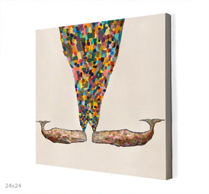 Whale's Spray - Canvas Giclée Print