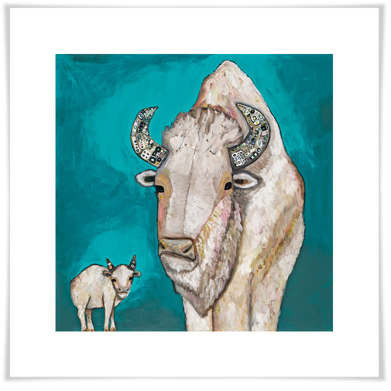 White Buffalo Calf - Paper Giclée Print