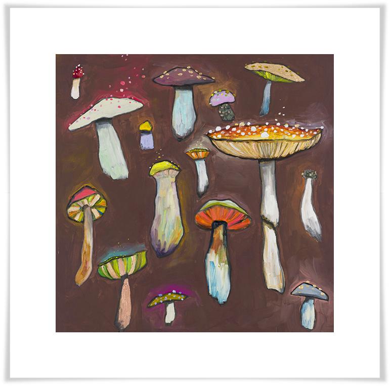Wild Mushrooms - Paper Giclée Print